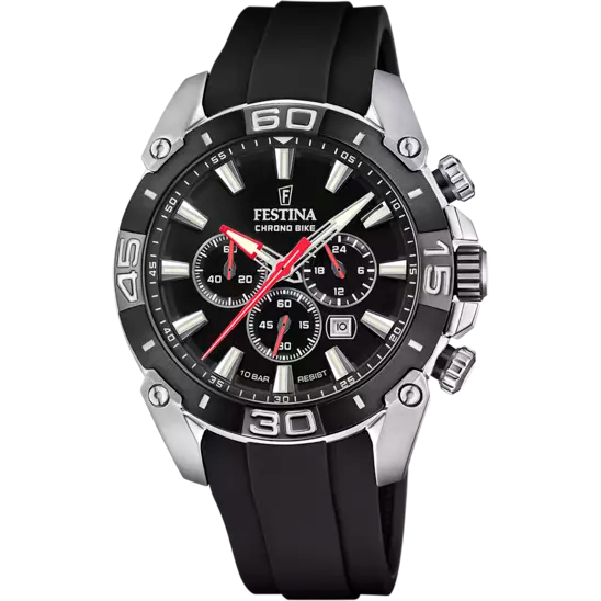 La montre Festina F20544/1 pour homme est une véritable œuvre d'art. Son boîtier en acier et son verre minéral en font un exemple d'excellence en horlogerie. Avec son bracelet en caoutchouc qui lui confère une touche de modernité et de sophistication, cette montre allie style et fonctionnalité.