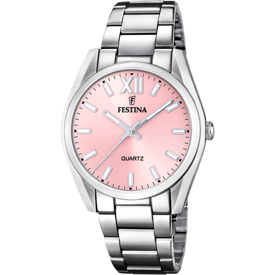 BOYFRIEND CADRAN ROSE BRACELET EN ACIER INOXYDABLE