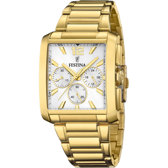 TIMELESS CHRONOGRAPH CADRAN GRIS ARGENT BRACELET EN ACIER INOXYDABLE