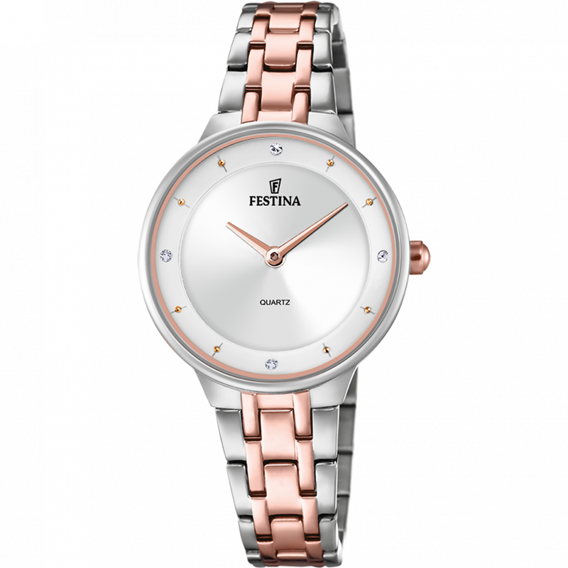 MADEMOISELLE CADRAN GRIS BRACELET EN ACIER INXOYDABLE