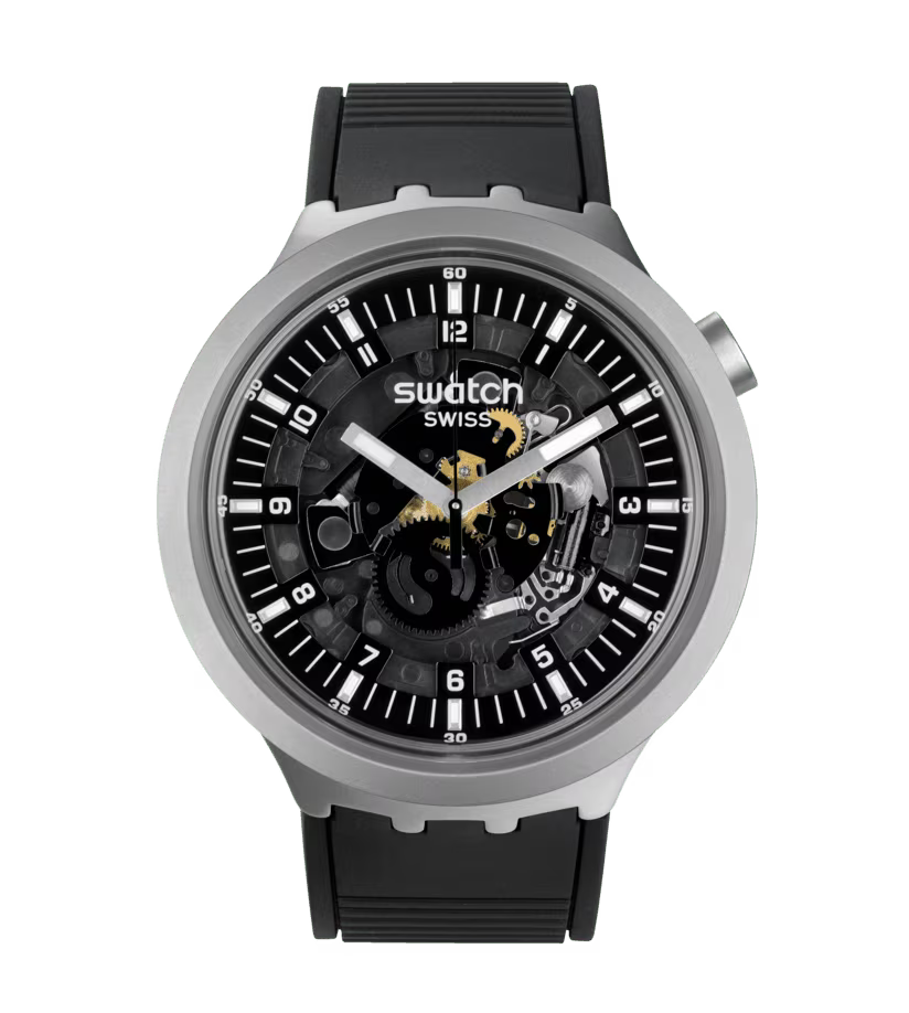  Montre surdimensionnée, Montre Quartz, Montre Résistante à l'eau, Bracelet en Caoutchouc, Collection BIG BOLD IRONY, Le Comptoir des Montres, Montre en Acier Inoxydable.