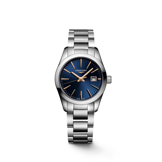 Montre Conquest Classic Maroc Montre de Sport Longines Maroc Montre Ronde Élégante Maroc Montre Quartz Bleue Maroc Montre Acier Inoxydable Maroc Boutique de Montres au Maroc Le Comptoir des Montres Maroc Montre de Luxe Suisse Maroc Montre avec Date et Fonction E.O.L. Maroc