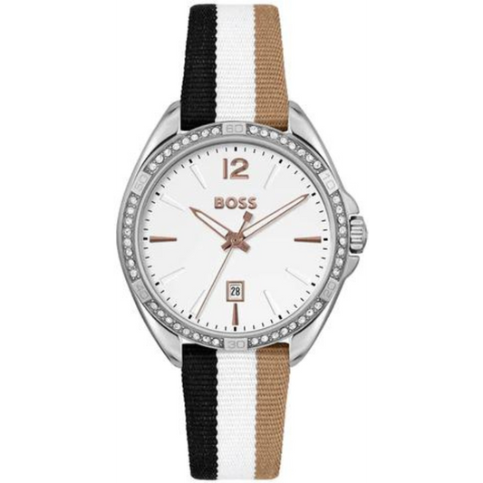 Montre Hugo Boss Felina Ladies 1502645. La collection de montres Hugo Boss propose des garde-temps élégamment conçus qui sont au sommet de la qualité. Le temps est un élément éternel et fondamental de l'univers.