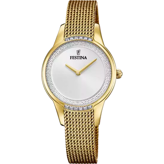 La montre Festina F20495/1 pour femme est un véritable bijou de l'horlogerie. Avec sa boîte en acier ornée de zircones et son verre minéral de haute qualité, cette montre est une pièce unique et exclusive. Son bracelet en acier ajoute une touche de sophistication et d'élégance, en faisant un choix parfait pour toutes les occasions.